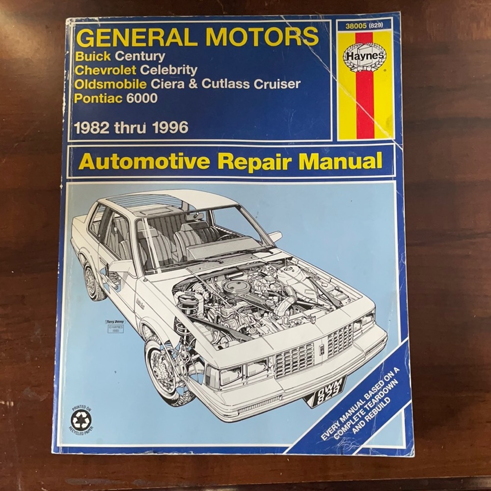 Haynes Automative Repair Manual General Motors Buick Chevy Oldsmobile Pontiac